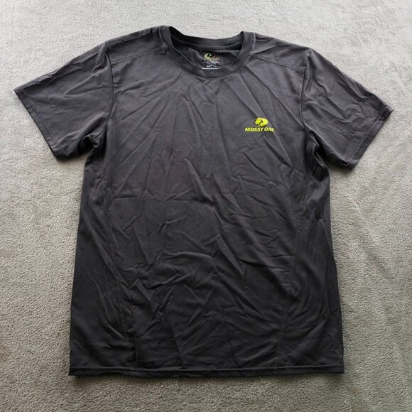 Mossy Oak Mens T-Shirt Medium Short Sleeve Performance Tee Crew Neck Gray Casual - Picture 5 of 6